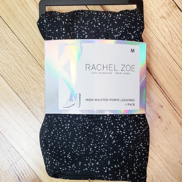 NWT RACHEL ZOE Tie-Dye & Polka Dot High Waisted Ponte Leggings Bundle Size: Med - Picture 4 of 7